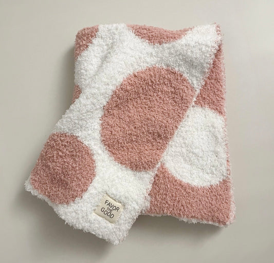 Dots Pink Baby Blanket